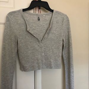 PacSun Grey Long-sleeve Top